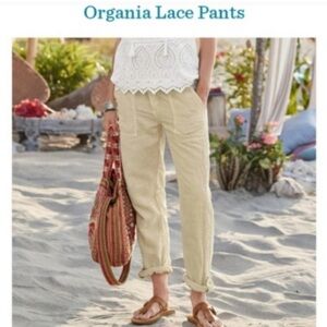 Sundance Organia Lace Roll Tab Linen Blend
Pants Sand